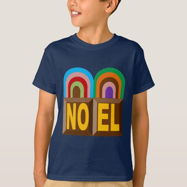 T-shirt basique marine Design GATEAUX NOEL (Devant)