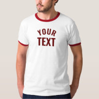 Basique Modèle masculin moderne Ringer blanc rouge