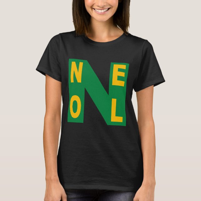 T-shirt basique noir  Design NOEL (Devant)