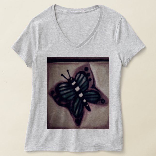 T-shirt basique Papillon Rustique, PETIT (Poser)