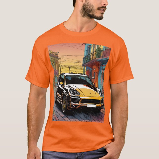 T-shirt basique Porsche Cayenne (Devant)