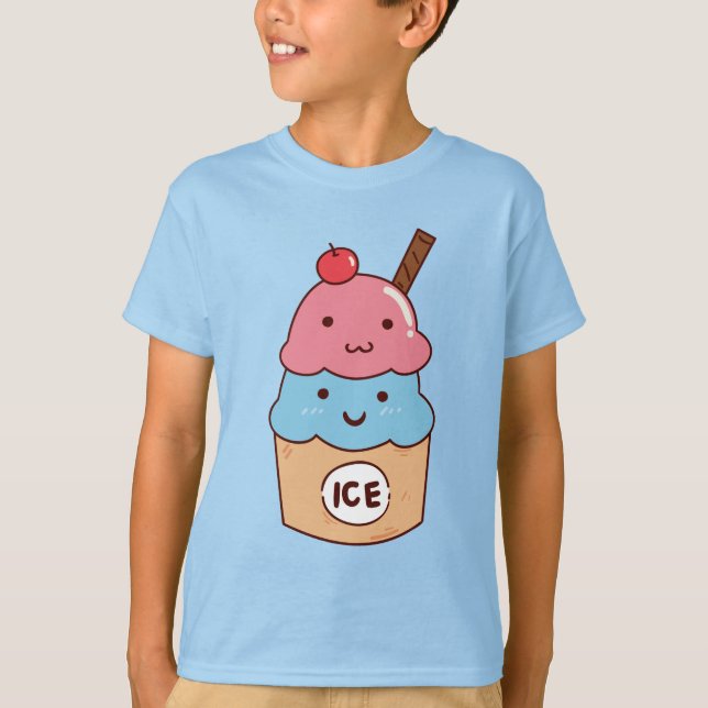T-shirt basique pour enfants (Devant)