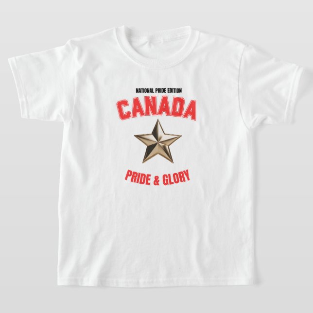 T-Shirt basique pour enfants Édition Fierté Nation (Poser)