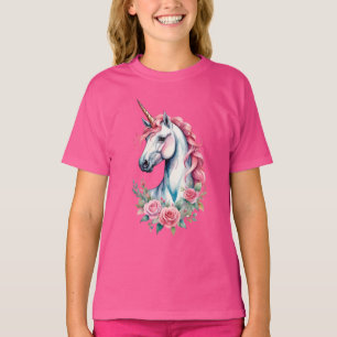 T-shirt basique pour enfants pinkunicorn