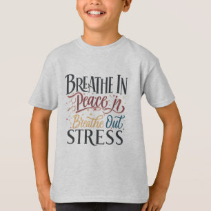 T-shirt basique pour enfants - "Respirez en paix