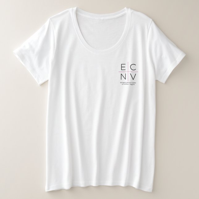 T-Shirt basique pour femme ECNV (Design devant)