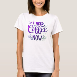 T-shirt basique pour femme Freefit “I Need Coffee 