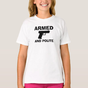 T-shirt basique pour fille ARMÉE ET POLITE