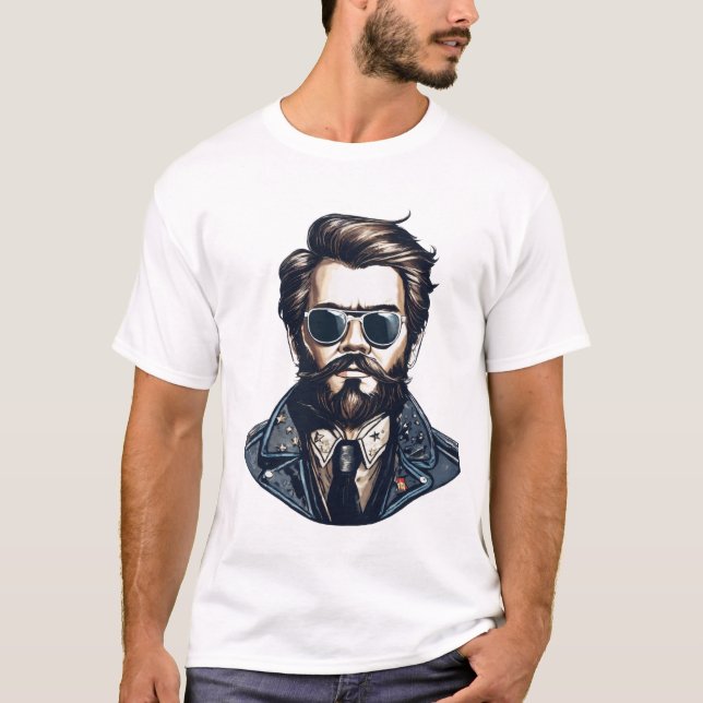 T-shirt basique pour homme (Devant)