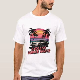 T-shirt basique pour homme, ambiance estivale