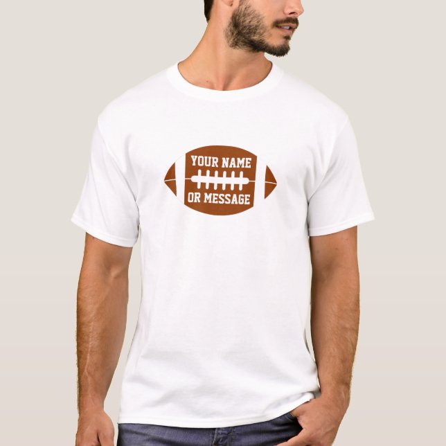 T-Shirt Basique pour Homme avec Nom ou Message Per (Devant)