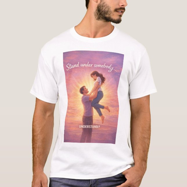 T-shirt basique pour homme « Comprenez quelqu'un » (Devant)
