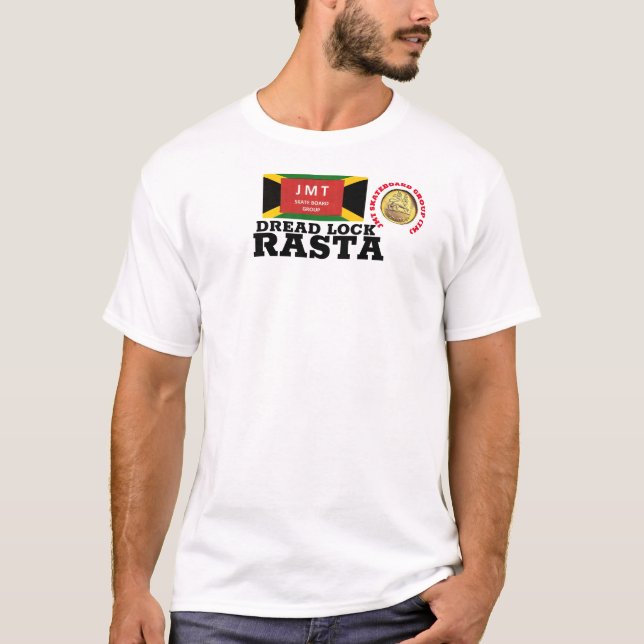 T-Shirt basique pour homme DREAD LOCK RASTA JMT (Devant)