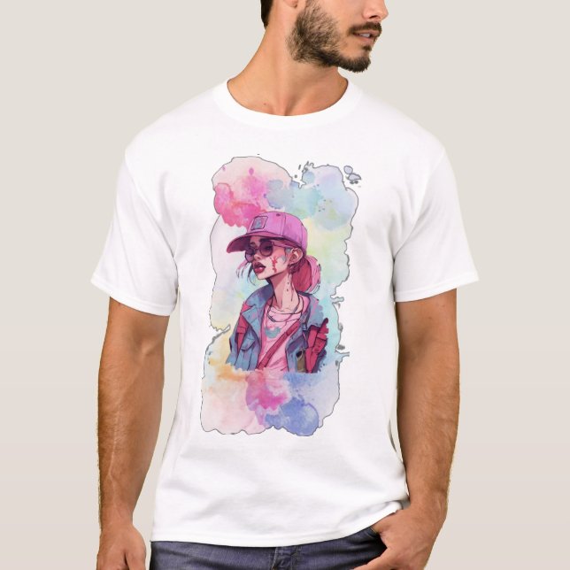 T-shirt basique pour hommes (Devant)