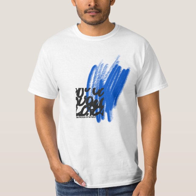 T-shirt basique pour hommes (Devant)