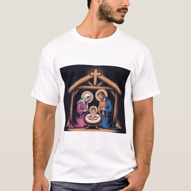 T-shirt basique pour hommes (Devant)