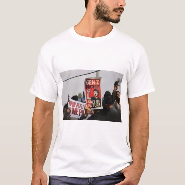 T-shirt basique pour hommes (Devant)