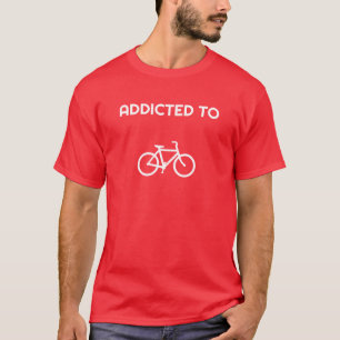 T-Shirt Basique pour Hommes Accro au Vélo