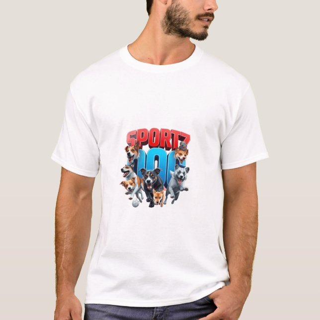 T-Shirt basique pour hommes DOG (Devant)