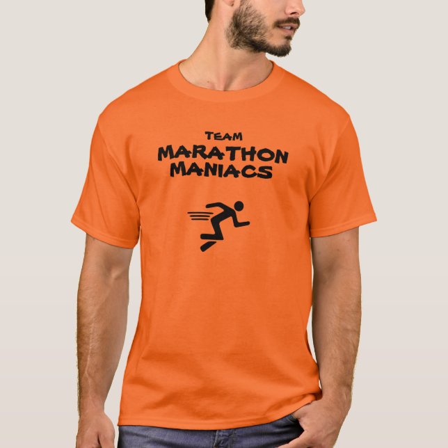 T-shirt basique pour hommes | Équipe Marathon Mani (Devant)