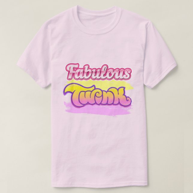 T-shirt basique pour hommes Fabulous Twink Pride (Design devant)