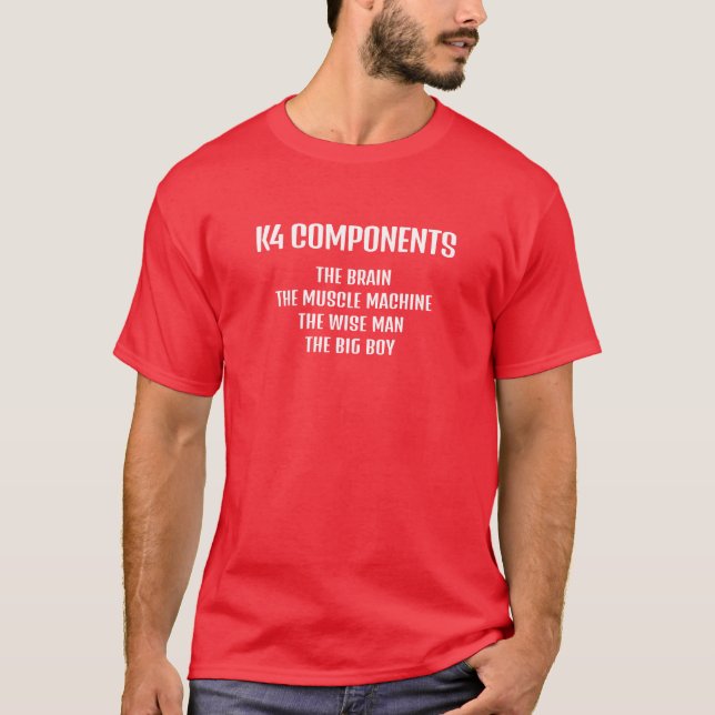 T-Shirt Basique pour Hommes | K4 Components (Devant)