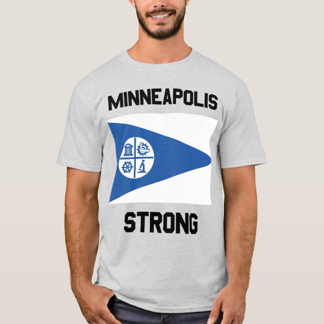 T-shirt basique pour hommes Minneapolis Strong (Devant)