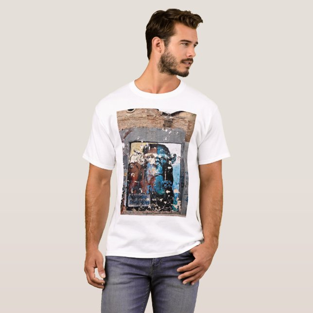 T-shirt basique pour hommes Monkey Men, Blanc (Devant entier)