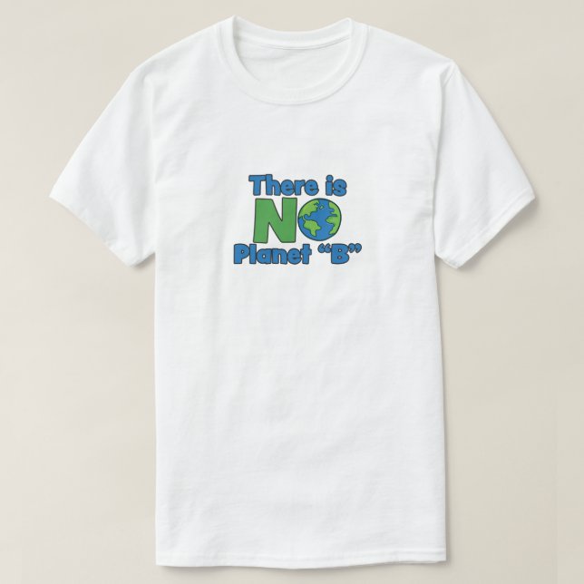 T-shirt basique pour hommes No Planet B (Design devant)