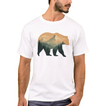 T-Shirt Basique pour Hommes Ours