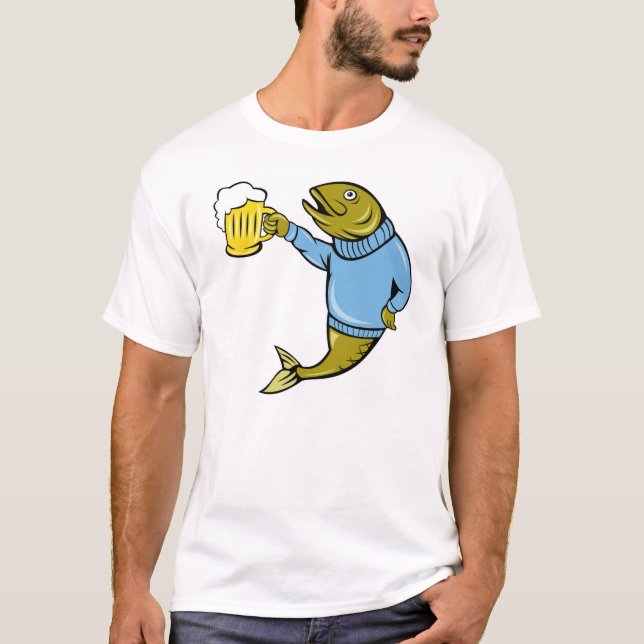 T-shirt basique pour hommes/Poisson (Devant)