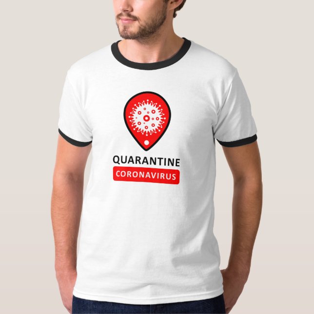 T-shirt basique ras-de-cou pour hommes (Devant)