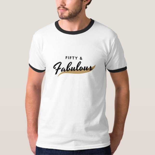 T-shirt basique ras-de-cou pour hommes (Devant)