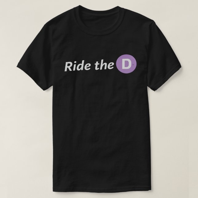 T-shirt basique Ride the D pour hommes (Design devant)