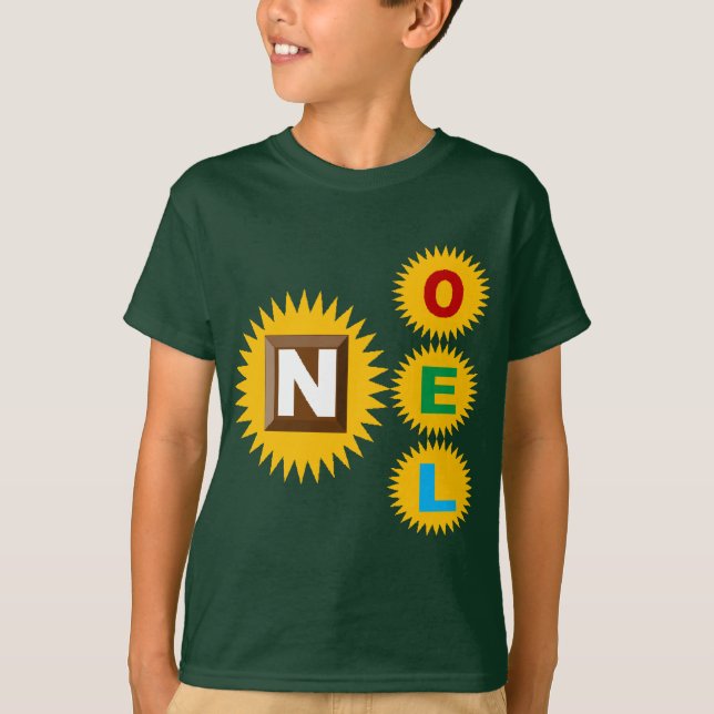 T-shirt basique vert foret   NOEL SOLEIL CHOCOLAT (Devant)
