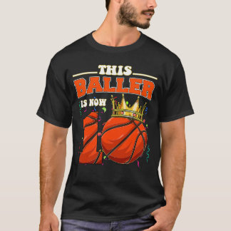 T-shirt Basket-ball 10e anniversaire Chemise fille Boy Bba