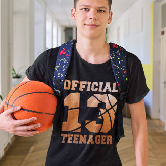 T-shirt Basket-ball 13e anniversaire officiel adolescent g