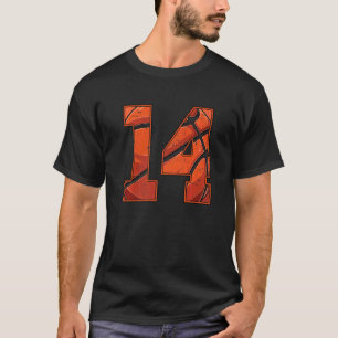 T-shirt Basket-ball 14e anniversaire garçon fille quatorze