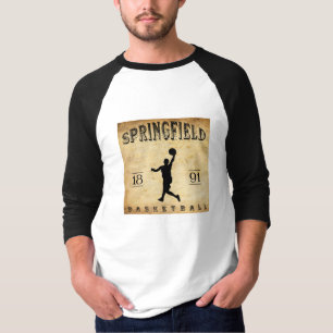 T-shirt Basket-ball 1891 de Springfield le Massachusetts
