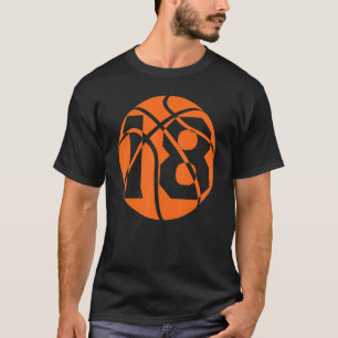 T-shirt Basket-ball 18 ans Anniversaire Joueurs Équipe Hom