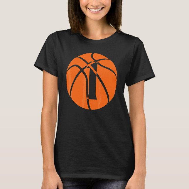 T-shirt Basket-ball 1 an Anniversaire Joueurs Équipe Homme (Devant)