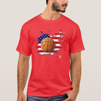 T-shirt Basket-ball américain