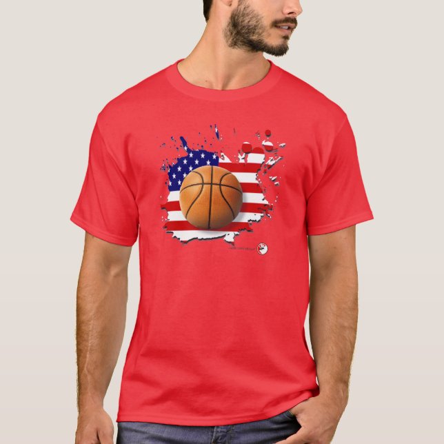 T-shirt Basket-ball américain (Devant)