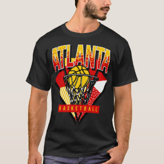 T-shirt Basket-ball Atlanta 90s Throwback