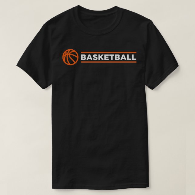 T-shirt basket-ball avec balle (Design devant)