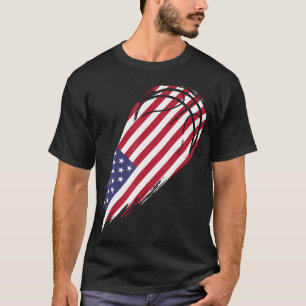 T-shirt Basket-Ball Avec Drapeau Patriotique Usa