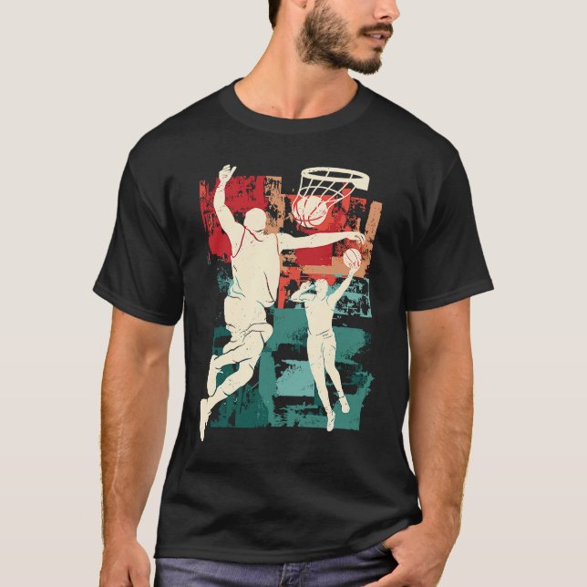 T-shirt Basket-ball avec dunk (Devant)