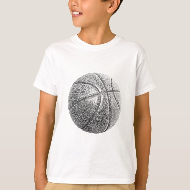 T-shirt Basket-ball avec effet crayon (Devant)