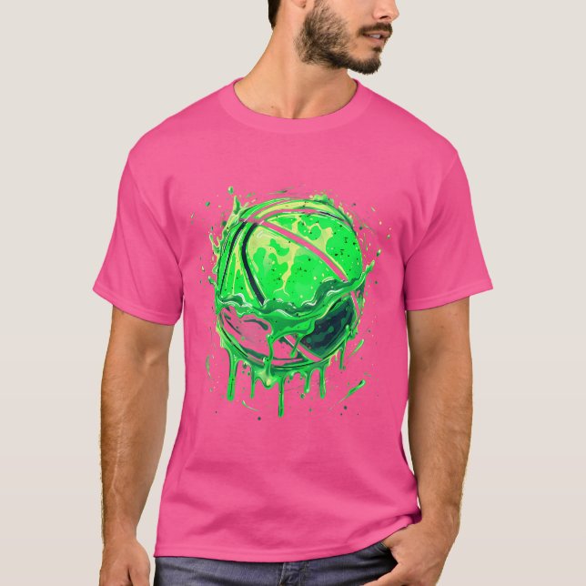 T-shirt Basket-ball Basketball Lover Dessin Waterc (Devant)