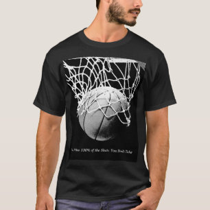 T-shirt Basket-ball blanc noir
